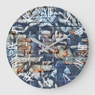 Blue Jeans Wall Art Dream Stor Klocka