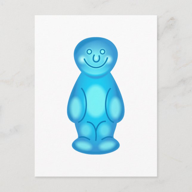 Blue Jelly Baby Vykort (Framsida)