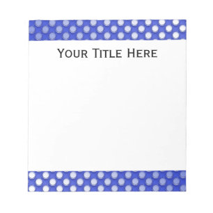 Blue Jelly Polka Dot Papper Pad Anteckningsblock