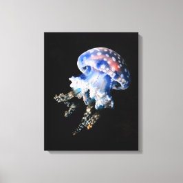 Blue Jellyfish Fine Art Kanvastryck