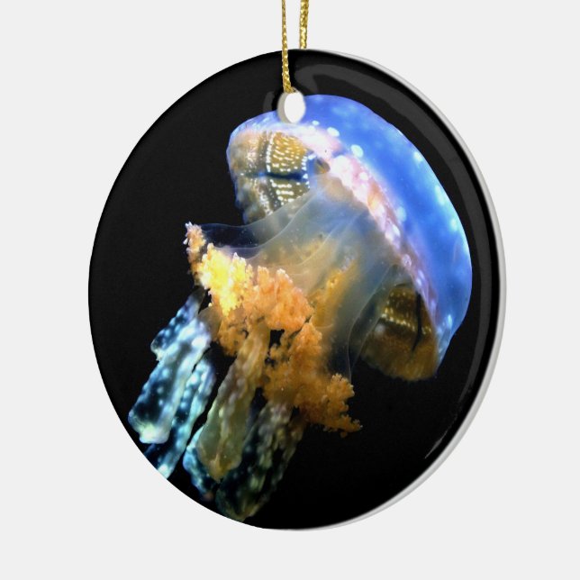 Blue Jellyfish Julgransprydnad Keramik (Vänster)