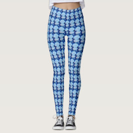 Blue Jellyfish Painting Leggings