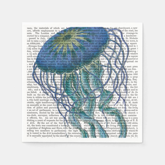 Blue Jellyfish Pappersservett (Framsidan)