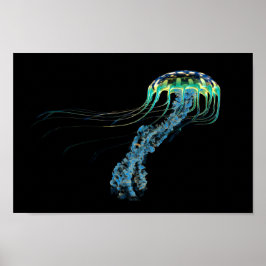 Blue Jellyfish Poster