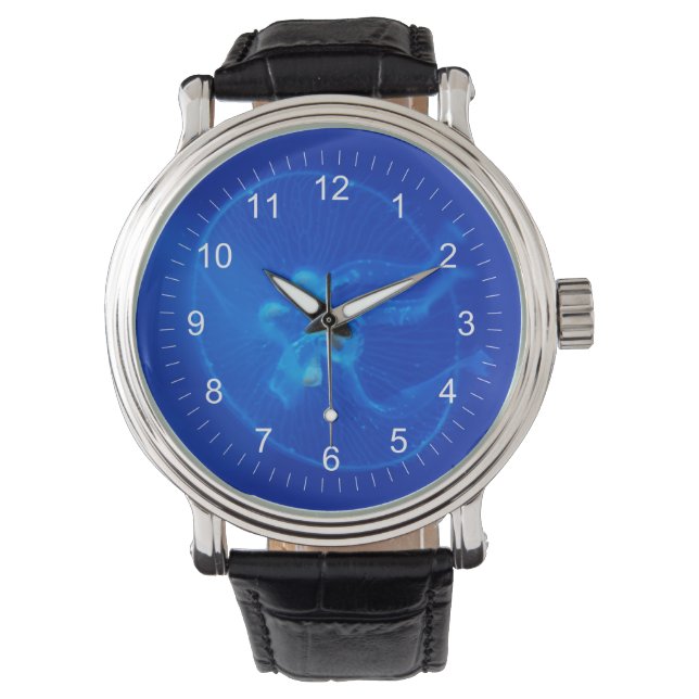 Blue Jellyfish Watch Armbandsur (Framsida)