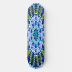 Blue Jewel Old School Skateboard Bräda 21,6 Cm