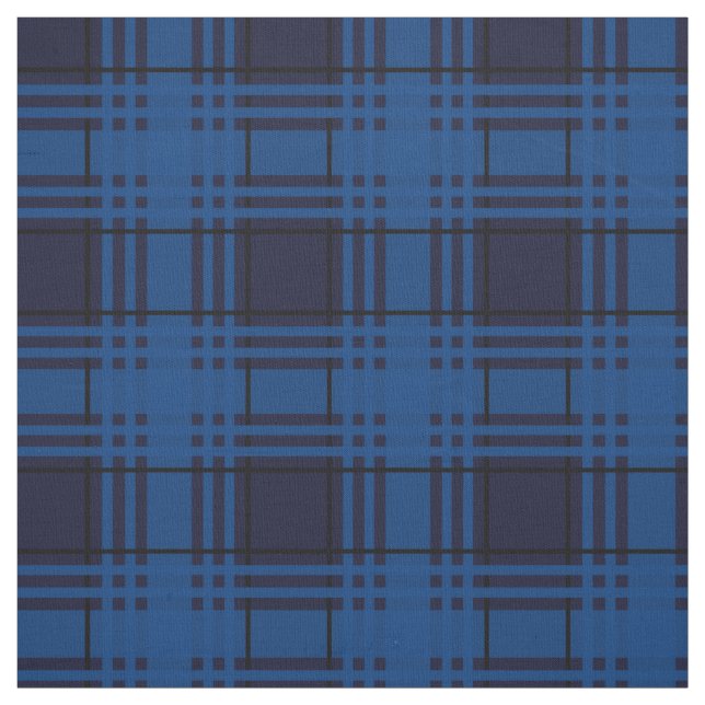 Blue Jewel Tartan Tyg (Provkarta)