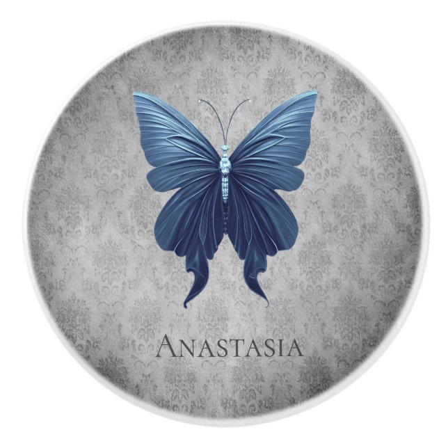 Blue Jeweled Butterfly Knopp (Framsidan)