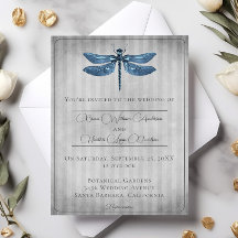 Blue Jeweled Dragonfly Bröllop