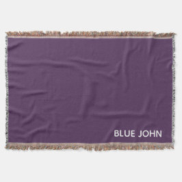 Blue John lila färg namn Filt