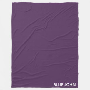 Blue John lila färg namn Fleecefilt