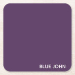 Blue John lila färg namn Underlägg Papper Kvadrat<br><div class="desc">Blue John lila färg namn</div>