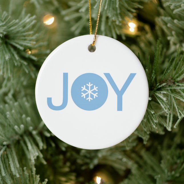 Blue Joy jul Ceramic Ornament (Träd)