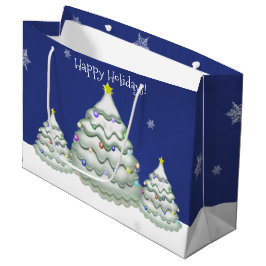 Blue Julgran Gift Bag