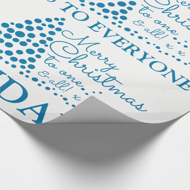 Blue Julgran, Papper julafton Presentpapper (Hörn)