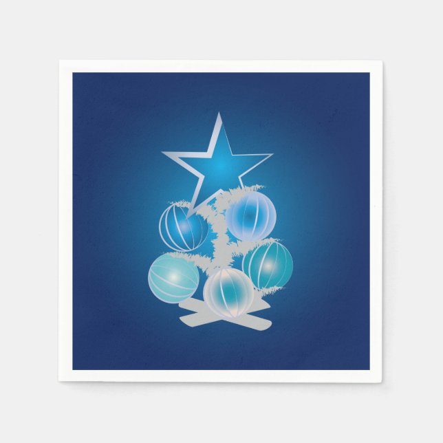 Blue Julgran Pappersservett (Framsidan)