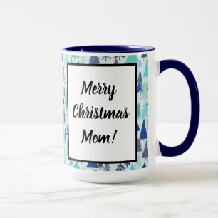 Blue Julgranar i en Evergreen Forest Mugg