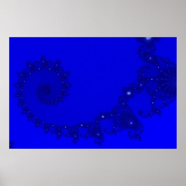 Blue Julia Spiral Poster (Framsidan)