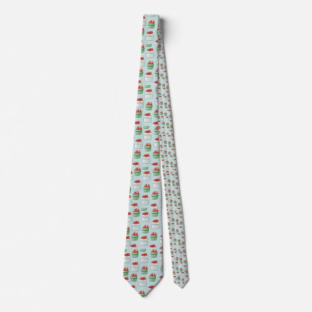 Blue Julklapp Neck Tie Slips (Framsida)