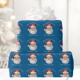 Blue Jultomten Personlig Kids jul Presentpapper