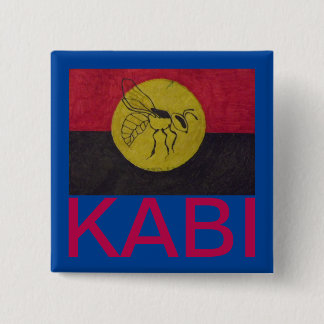 BLUE KABI KABVAI BADGE - CRIMSON TEXT.. KNAPP