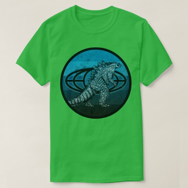 Blue Kaiju Kung T Shirt (Design framsida)