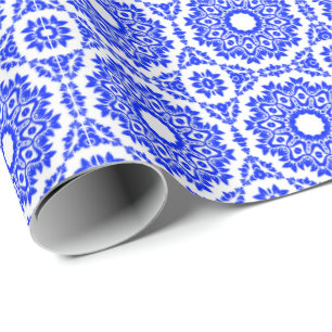 Blue Kaleidoscope Presentpapper