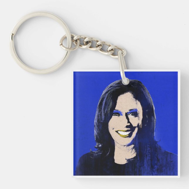 Blue Kamala Harris Pop Art (Framsidan)