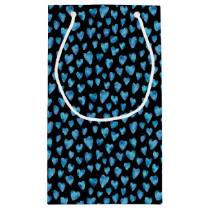 Blue Kärlek Heart mönster