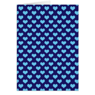 Blue Kärlek Hearts Hälsningskort