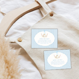 Blue Kawaii Asian Dumpling Books For Baby Shower  Tilläggskort