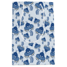 Blue Kawaii Octopus UFO