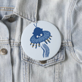 Blue Kawaii Octopus UFO Knapp