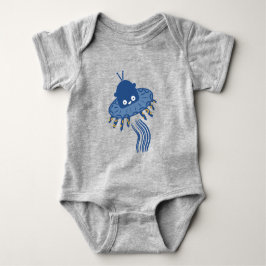 Blue Kawaii Octopus UFO T Shirt