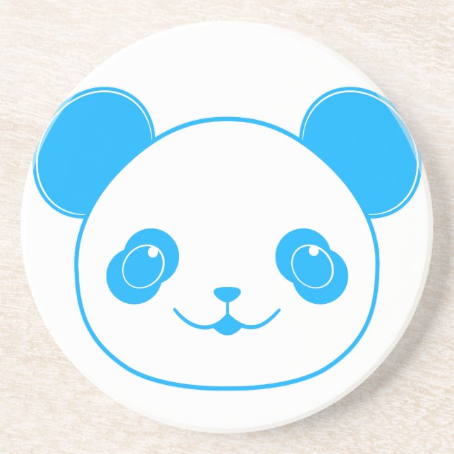 Blue Kawaii Panda Bear Underlägg (Framsidan)