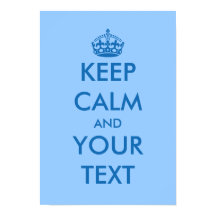 Blue KeepCalm poster | Anpassade-mall
