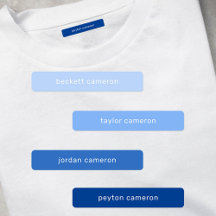 Blue Kids Namn Järn på kläder