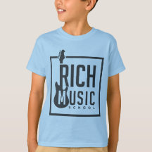 Blue Kids T-Shirt Rik Music School
