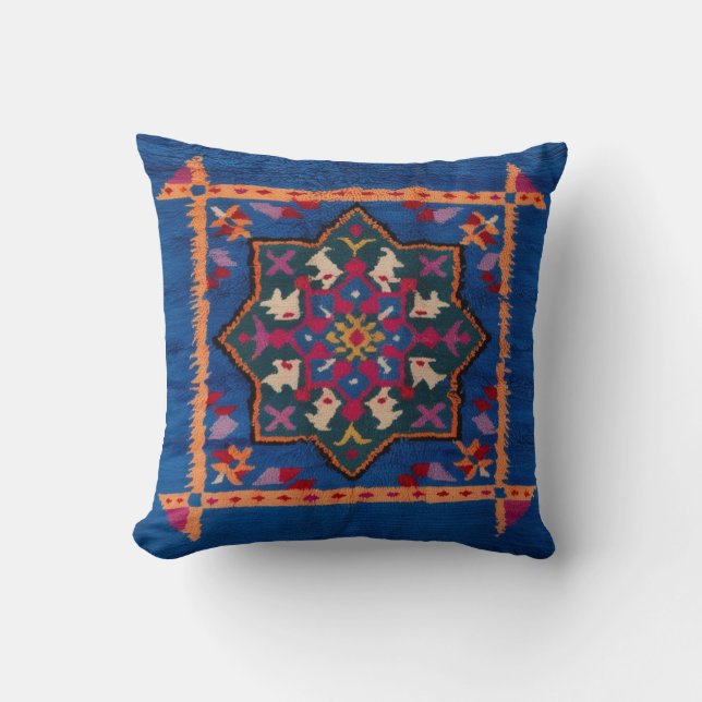 Blue Kilim Pillows nära Me: Hitta Perfekten Boho Kudde (Framsida)