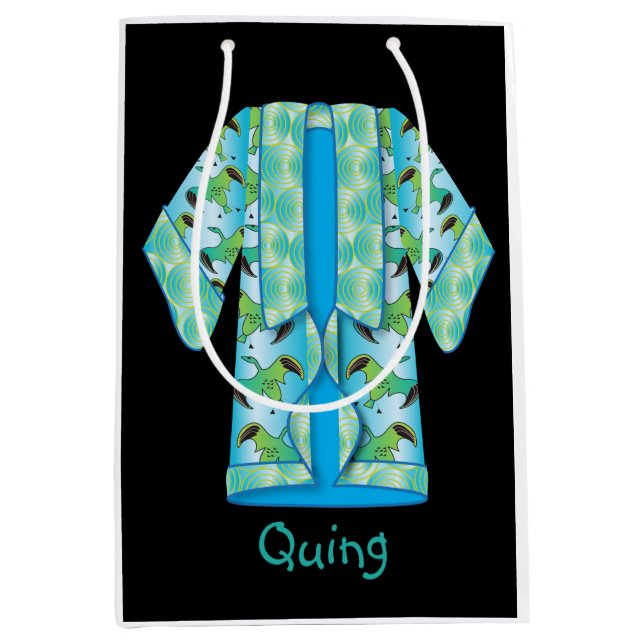 Blue Kimono Gift Bag (Framsidan)
