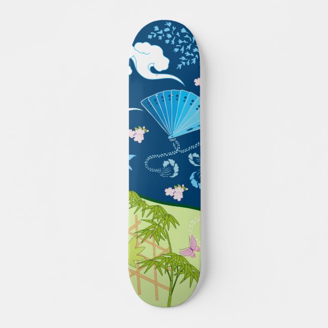 Blue Kimono Mini Skateboard Bräda 18,5 Cm (Framsida)