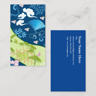 Blue Kimono Visitkort