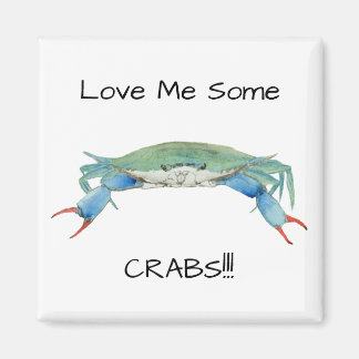 Blue Klo Crab Magnet