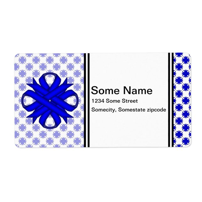Blue Klöver Ribbon av Kenneth Yoncich Fraktsedel (Framsidan)
