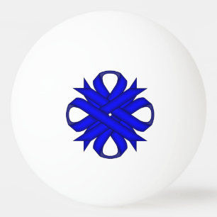 Blue Klöver Ribbon av Kenneth Yoncich Pingisboll