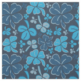 Blue Klöver Shamrock Mönster St. Patrick's Day Tyg