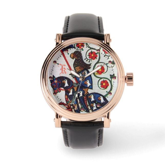 BLUE KNIGHT MEDIEVAL MINIATURE MONOGRAM ARMBANDSUR (Framsida)