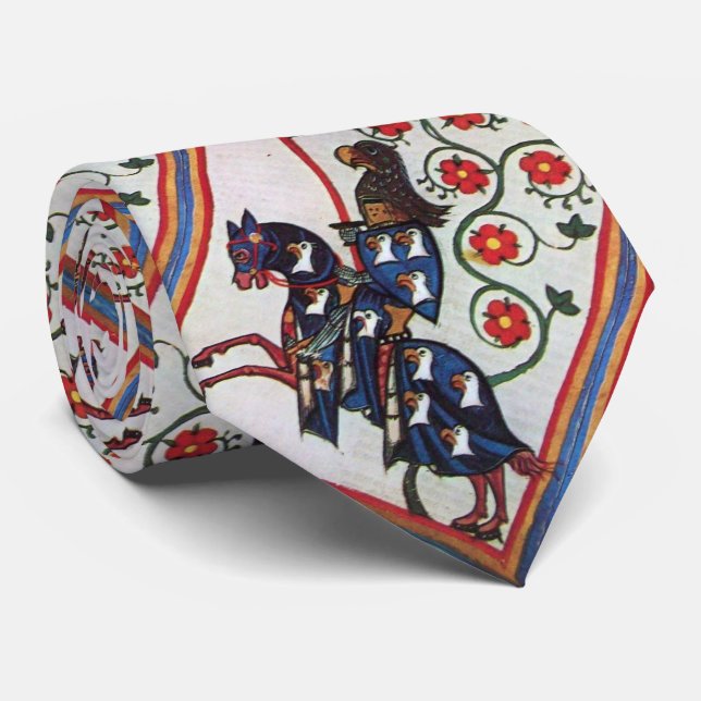 BLUE KNIGHT PÅ HORSEBACK Medieval Ministern Slips (Rullad)