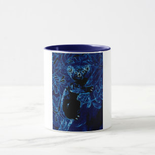 Blue Koala Bear Träd Hug Mugg