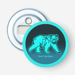 Blue Kodiak Bear Flasköppnare